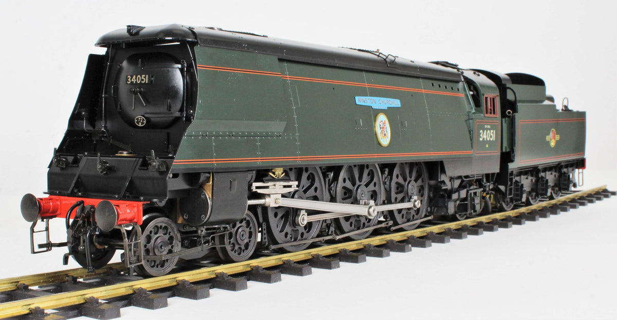 PRICE REDUCED - Aster Gauge 1/ 1:32nd scale - Live Steam Battle of Britain class loco - BR Livery “Sir Winston Churchill” - NIB