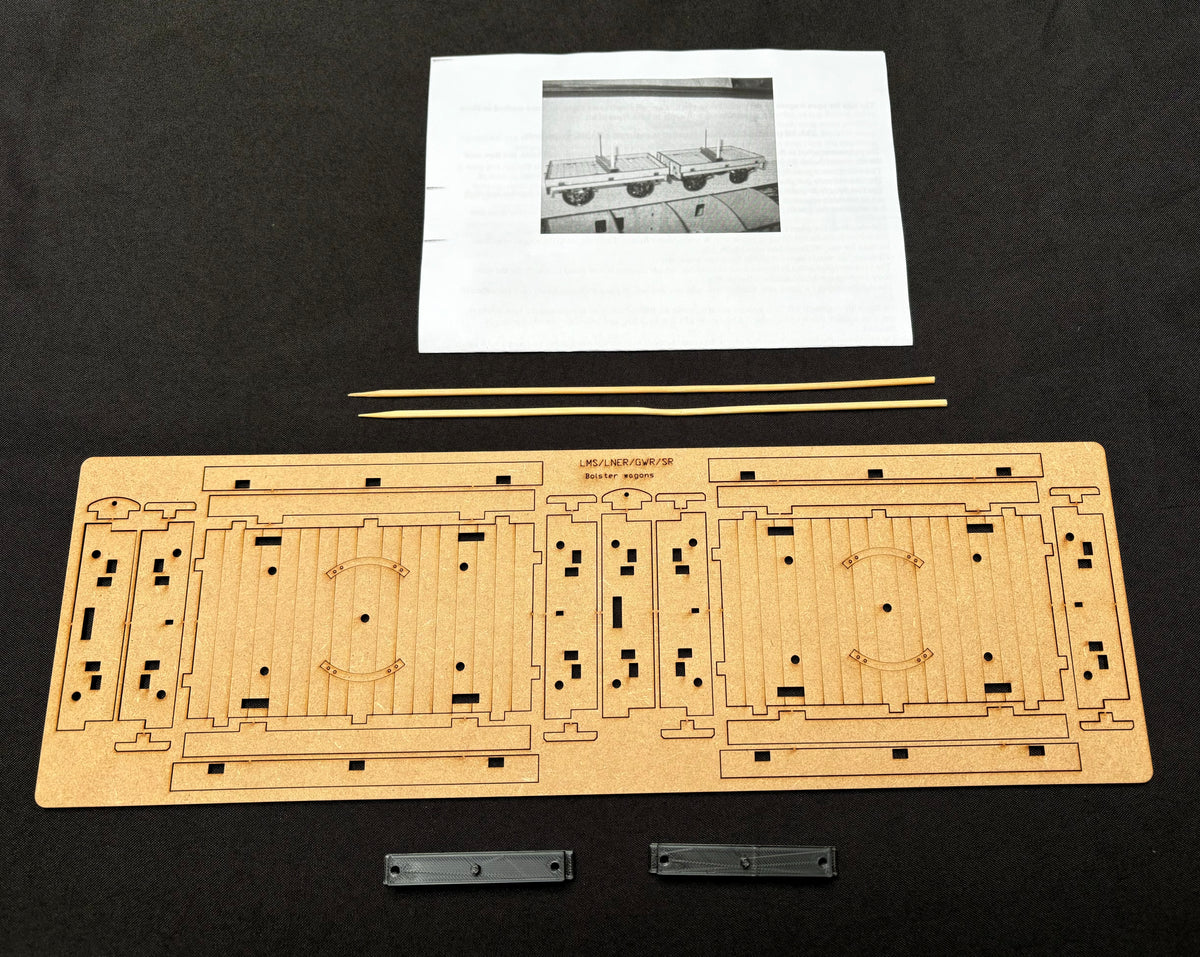 50% Off - Ken West - Gauge 1/1:32nd scale - Double Bolster wagon Kit