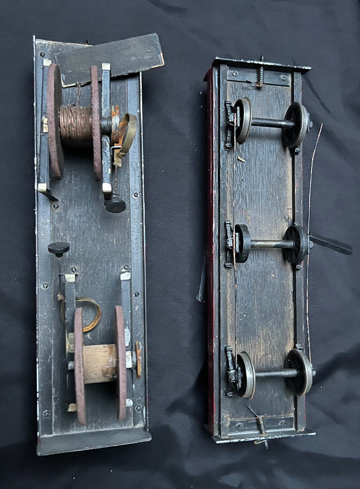 2 x Gauge 1 - 10mm Six Wheel Cable Reel Wagons Projects
