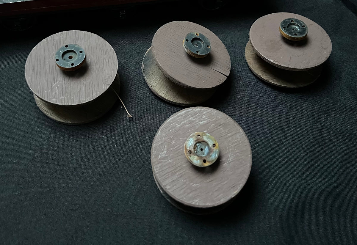 2 x Gauge 1 - 10mm Six Wheel Cable Reel Wagons Projects
