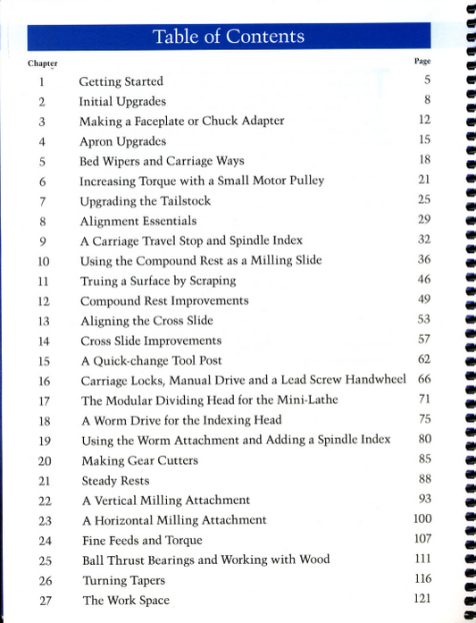 The Complete Mini-Lathe Workshop