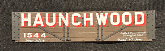 Northern Finescale Gauge 1 1;32nd scale 5 Plank wagon exhibition side “HAUNCHWOOD”