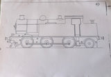 Gauge 1 - 10mm scale NE Railway 0-8-0 Tender Loco + 0-6-2 tank engine drawings.