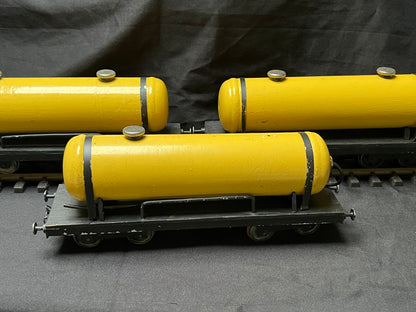 3 x Gauge 1 - 10mm scale Scratch-Built Bogie tanker wagons