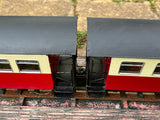 3 x 16mm - 32mm gauge Scratch built Harz Mountain Coaches