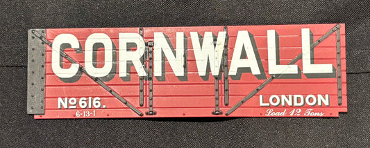 Northern Finescale Gauge 1 1;32nd scale 7 Plank wagon exhibition side “CORNWALL London”