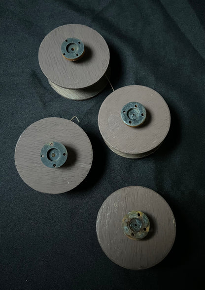 2 x Gauge 1 - 10mm Six Wheel Cable Reel Wagons Projects