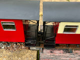 3 x 16mm - 32mm gauge Scratch built Harz Mountain Coaches