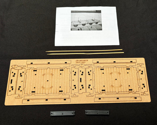 50% Off - Ken West - Gauge 1/1:32nd scale - Double Bolster wagon Kit