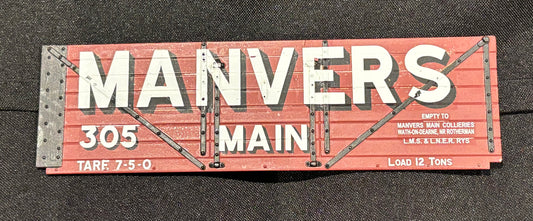 Northern Finescale Gauge 1 1;32nd scale 7 Plank wagon exhibition side “MANVER S MAIN”