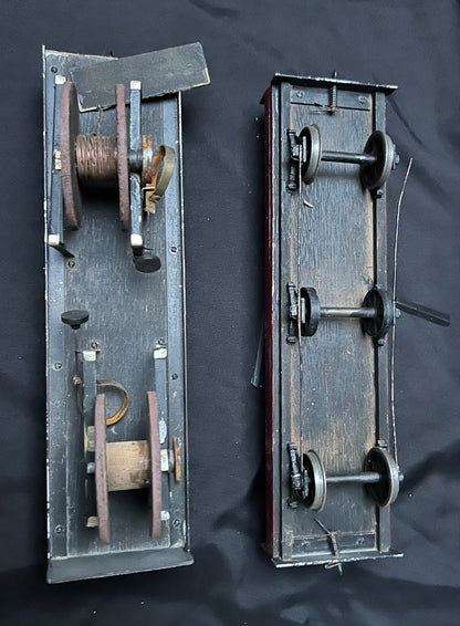 2 x Gauge 1 - 10mm Six Wheel Cable Reel Wagons Projects
