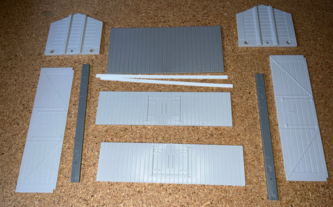 Gauge 1 - 1:32nd scale Northern Fine-scale Peak Roof Wagon Body Kit