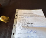 Finescale Engineering Co/Tony Saint 16mm boiler with boiler certificate.
