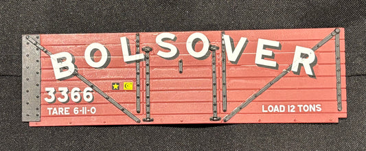 Northern Finescale Gauge 1 1;32nd scale 7 Plank wagon exhibition side “BOLSOVER”