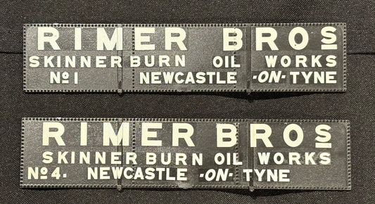 NFS Gauge 1 - 1:32nd scale RIMER BROS Tank WAGON exhibition sides x 2