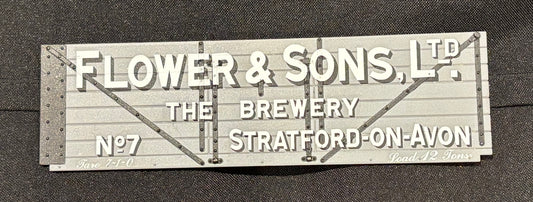 Northern Finescale Gauge 1 1;32nd scale 7 Plank wagon exhibition side “FLOWER & SONS LTD”