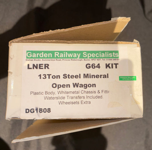 Price Reduced - GRS Gauge 3 LNER 13Ton Steel Mineral Open wagon Kit