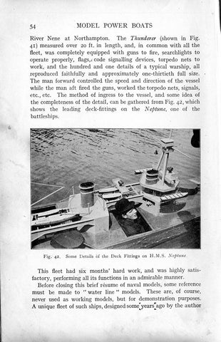 Model Power Boats: Steam, Petrol, Electric - By Edward W Hobbs