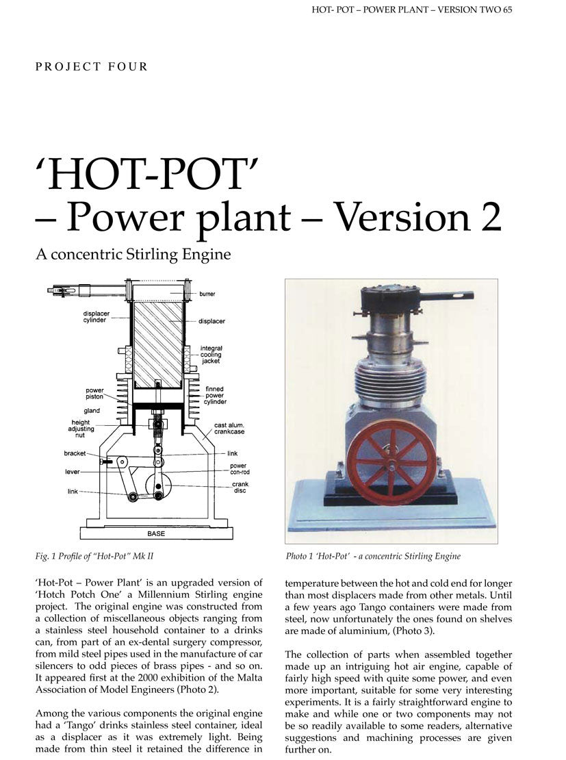 Stirling Engine Projects Volume 1