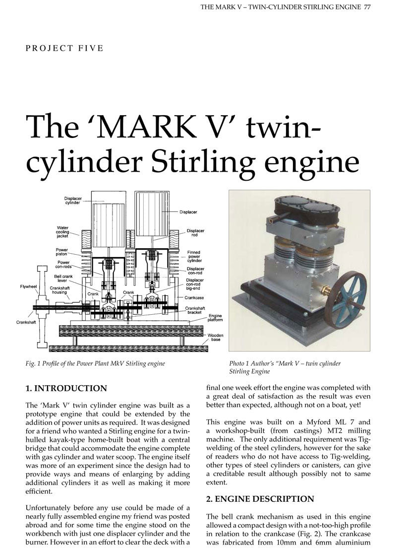 Stirling Engine Projects Volume 1