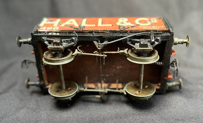 Price Reduced - Gauge 1 - 10mm scale “Hall & Co” Private Owner wagon