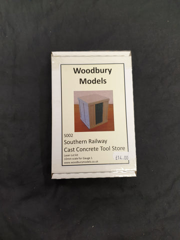Woodbury Models Gauge 1 Southern Railway Cast Concrete Tool Store