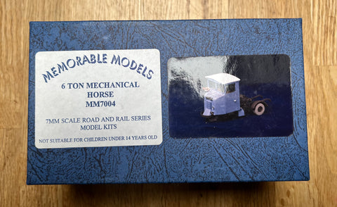 Memorable Models 6 Ton Mechanical Horse (MM7704) 7mm/O’Gauge Kit